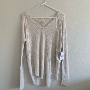 free people catalina v-neck thermal top